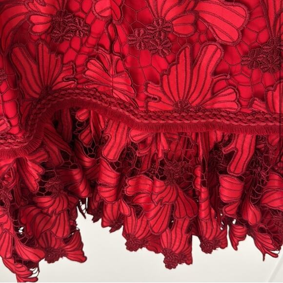 Alexis Fransisca Red Lace Mini Dress - Picture 6 of 6